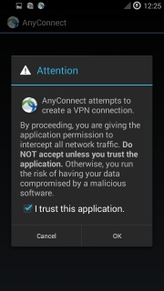 ‘Trust’ the application
